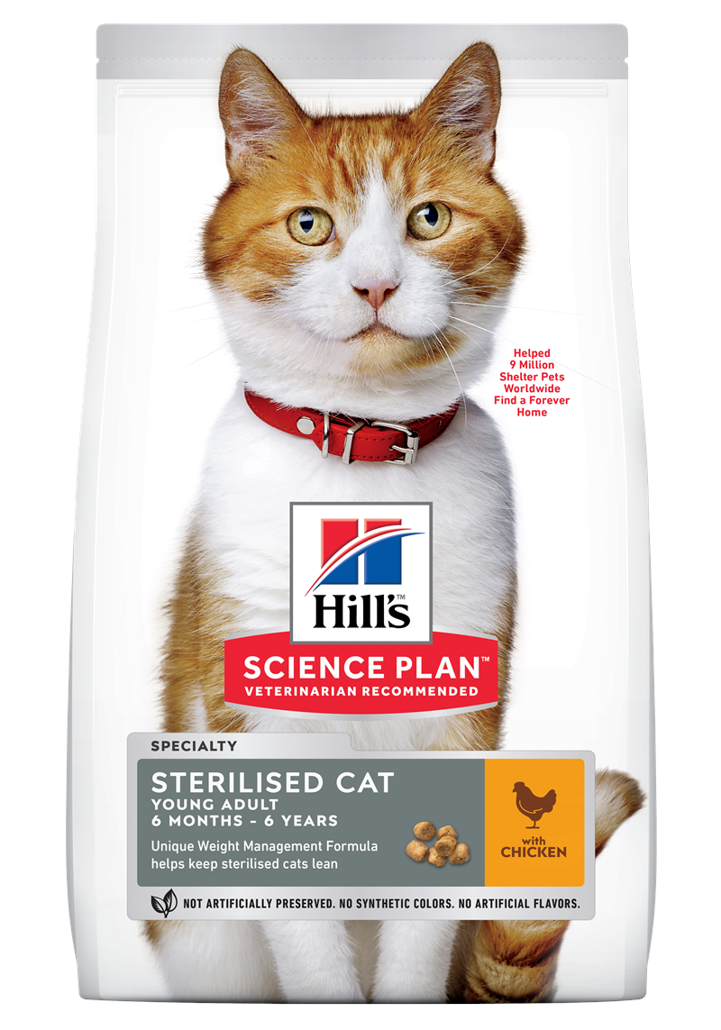 Hill’s Science Plan fel. sterilised cat adult ckn 1.5kg