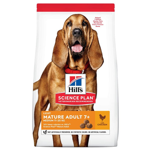 Hill’s Science Plan mature light medium ckn 12kg
