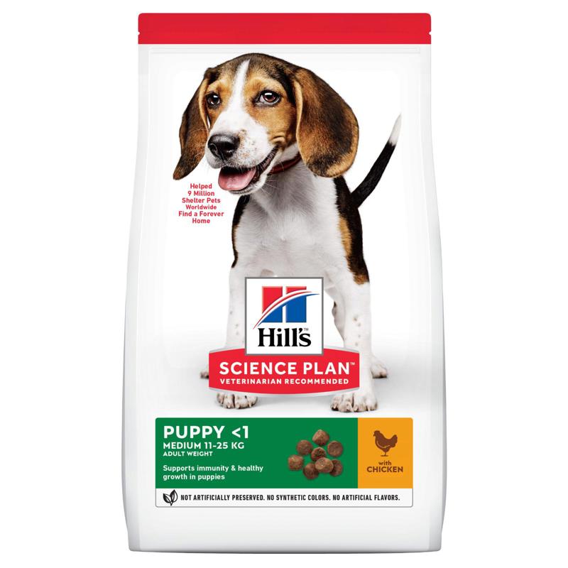 Hill’s Science Plan puppy medium ckn 12kg