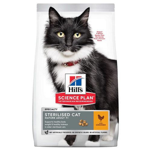 Hills Sterilised Þyngdastjórnum fyrir gelda ketti ára 7+  7kg