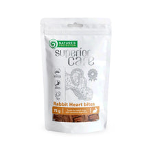 Load image into Gallery viewer, NATURE’S PROTECTION SUPERIOR CARE RABBIT HEART BITES TREATS FOR ADULT DOGS WITH SENSITIVE DIGESTION
