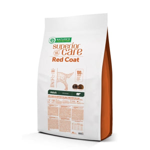 NATURE’S PROTECTION SUPERIOR CARE dry grain free food for adult dogs of all breeds with red coat, with lamb 
NATURE’S PROTECTION SUPERIOR CARE dry grain free Fyrir rauða  hunda. Með lambi