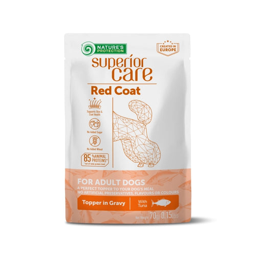 SUPERIOR CARE blaut matur fyrir brúna og rauða  hunda 70gr