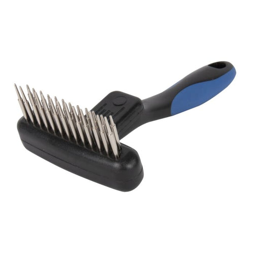 Show Tech Double Row Twist & Cling Rake 9cm Dematting Comb