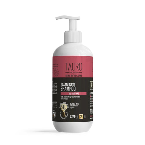 Tauro Pro Line Ultra Natural Care Volume Boost schampo. Fyrir hunda og ketti. 400ml