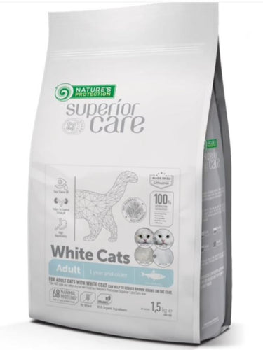 SUPERIOR CARE korn laust með síld. Fyrir fullorðna ketti 1.5kg